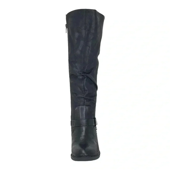 Baretraps Yanessa Black Fabric Knee High Womens Boots Size 5.5M - Picture 5 of 12